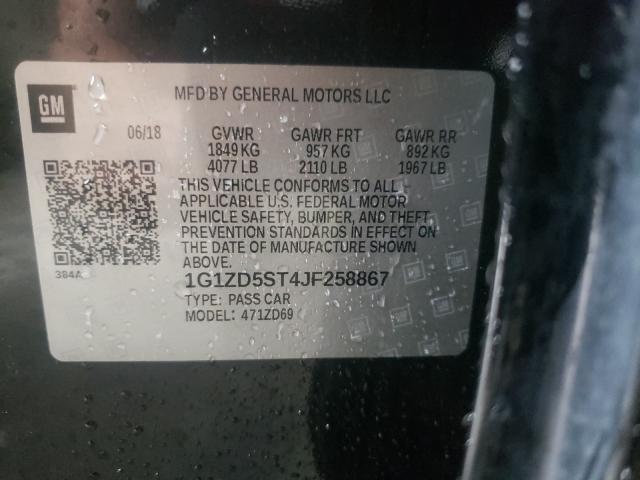 Photo 9 VIN: 1G1ZD5ST4JF258867 - CHEVROLET MALIBU LT 