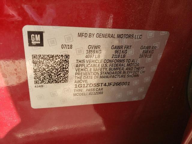 Photo 9 VIN: 1G1ZD5ST4JF266001 - CHEVROLET MALIBU LT 