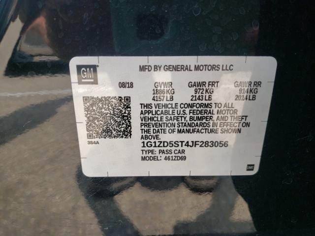 Photo 9 VIN: 1G1ZD5ST4JF283056 - CHEVROLET MALIBU LT 