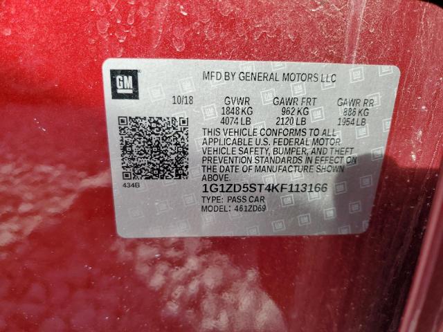 Photo 11 VIN: 1G1ZD5ST4KF113166 - CHEVROLET MALIBU 