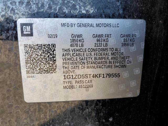 Photo 11 VIN: 1G1ZD5ST4KF179555 - CHEVROLET MALIBU LT 