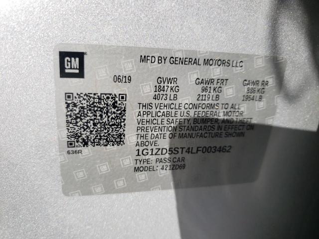 Photo 11 VIN: 1G1ZD5ST4LF003462 - CHEVROLET MALIBU 