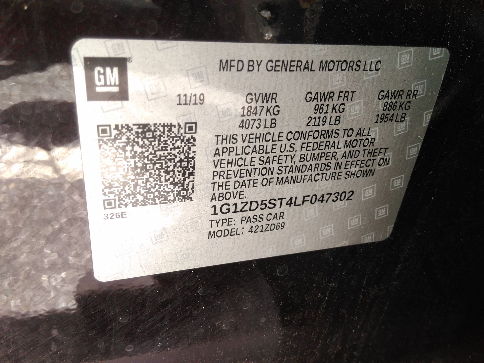 Photo 5 VIN: 1G1ZD5ST4LF047302 - CHEVROLET MALIBU 