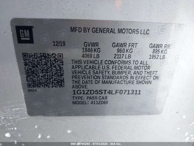 Photo 8 VIN: 1G1ZD5ST4LF071311 - CHEVROLET MALIBU 