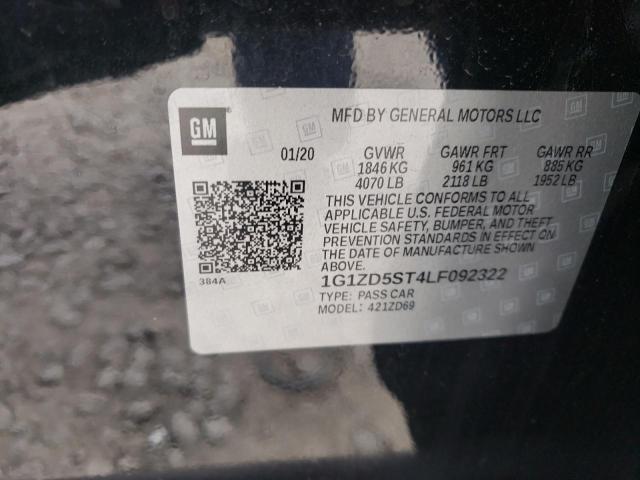 Photo 9 VIN: 1G1ZD5ST4LF092322 - CHEVROLET MALIBU LT 