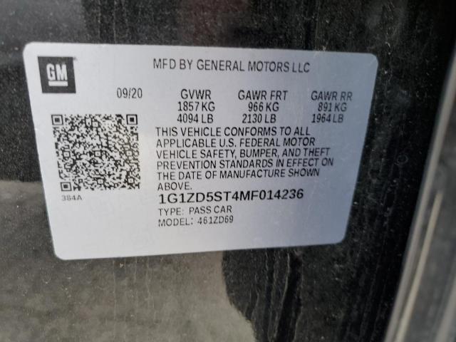 Photo 11 VIN: 1G1ZD5ST4MF014236 - CHEVROLET MALIBU LT 