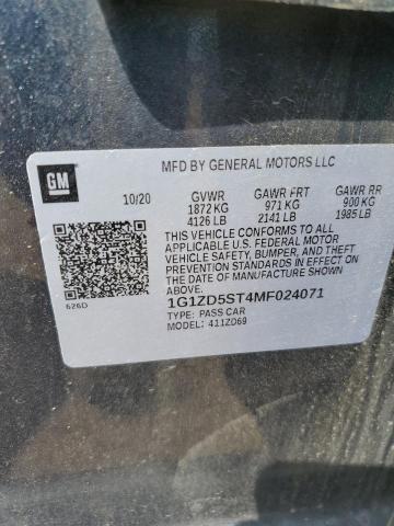 Photo 11 VIN: 1G1ZD5ST4MF024071 - CHEVROLET MALIBU LT 