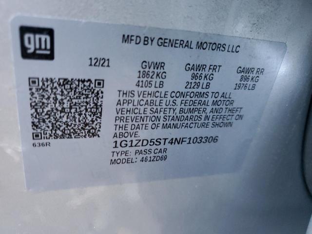 Photo 11 VIN: 1G1ZD5ST4NF103306 - CHEVROLET MALIBU 