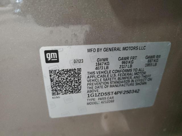 Photo 11 VIN: 1G1ZD5ST4PF250342 - CHEVROLET MALIBU LT 