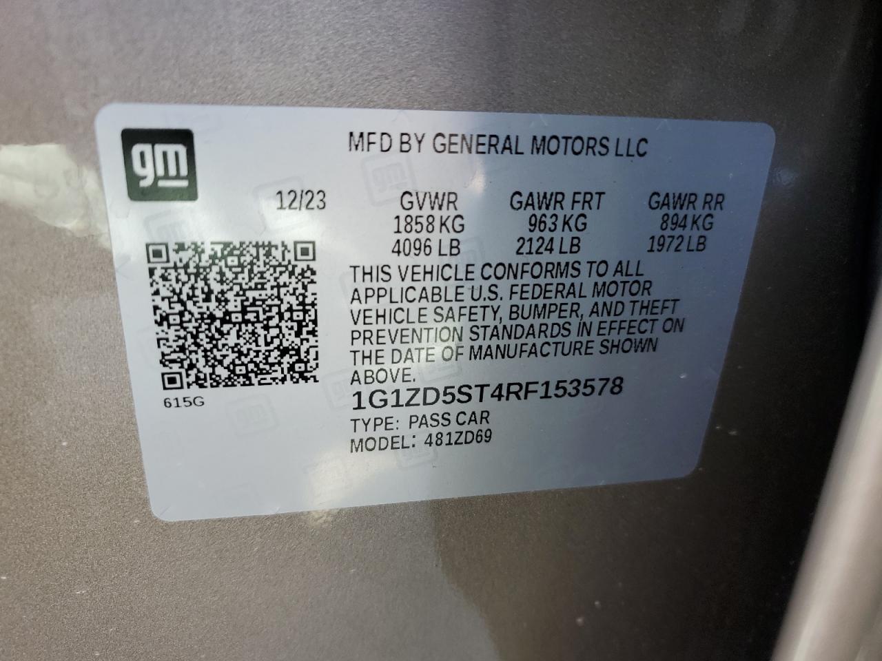 Photo 11 VIN: 1G1ZD5ST4RF153578 - CHEVROLET MALIBU 