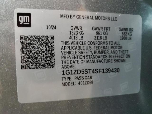 Photo 11 VIN: 1G1ZD5ST4SF139430 - CHEVROLET MALIBU LT 