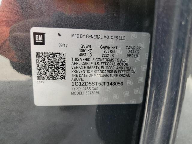 Photo 9 VIN: 1G1ZD5ST5JF143050 - CHEVROLET MALIBU LT 