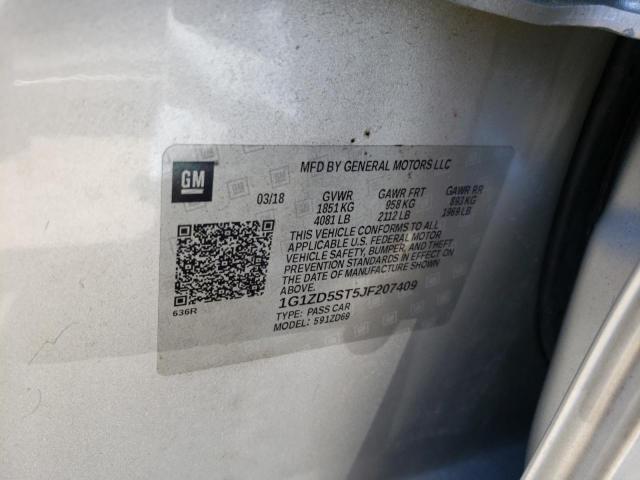 Photo 9 VIN: 1G1ZD5ST5JF207409 - CHEVROLET MALIBU LT 