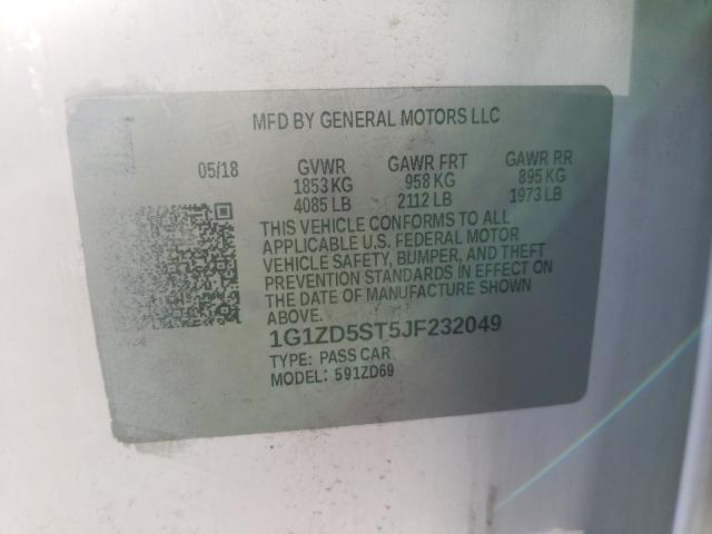 Photo 9 VIN: 1G1ZD5ST5JF232049 - CHEVROLET MALIBU LT 