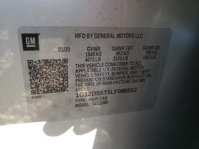 Photo 9 VIN: 1G1ZD5ST5LF086562 - CHEVROLET MALIBU LT 