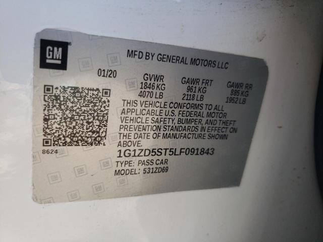 Photo 9 VIN: 1G1ZD5ST5LF091843 - CHEVROLET MALIBU LT 