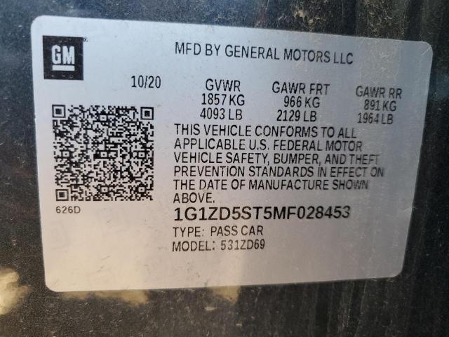 Photo 12 VIN: 1G1ZD5ST5MF028453 - CHEVROLET MALIBU LT 