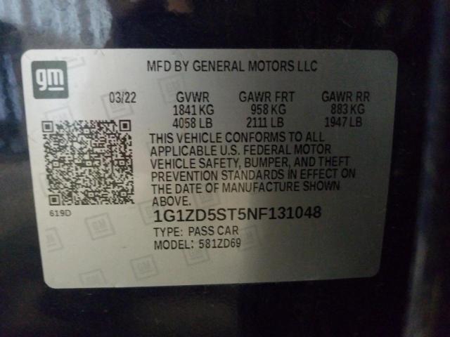 Photo 9 VIN: 1G1ZD5ST5NF131048 - CHEVROLET MALIBU LT 