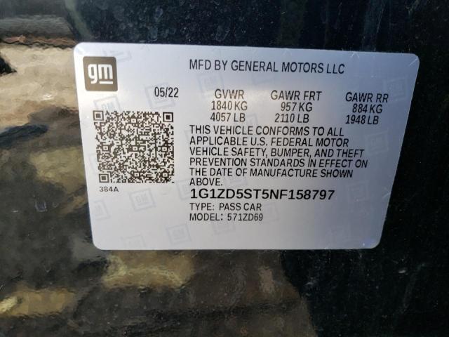 Photo 11 VIN: 1G1ZD5ST5NF158797 - CHEVROLET MALIBU LT 