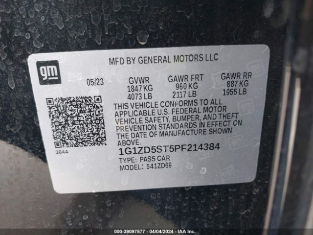 Photo 8 VIN: 1G1ZD5ST5PF214384 - CHEVROLET MALIBU 