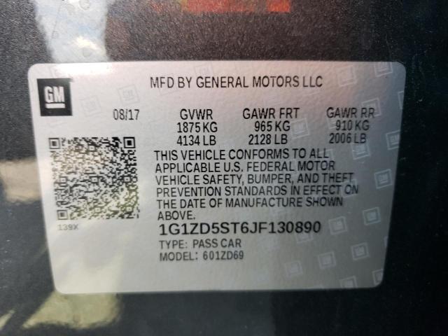 Photo 9 VIN: 1G1ZD5ST6JF130890 - CHEVROLET MALIBU LT 