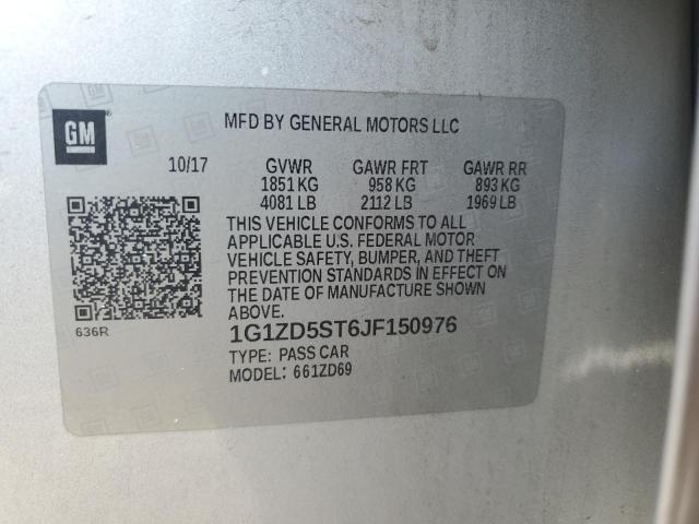 Photo 11 VIN: 1G1ZD5ST6JF150976 - CHEVROLET MALIBU LT 