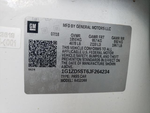 Photo 11 VIN: 1G1ZD5ST6JF264234 - CHEVROLET MALIBU 