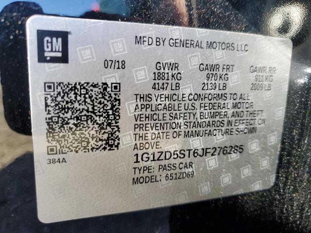 Photo 12 VIN: 1G1ZD5ST6JF276285 - CHEVROLET MALIBU 