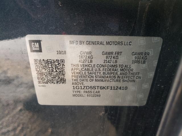 Photo 9 VIN: 1G1ZD5ST6KF112410 - CHEVROLET MALIBU LT 