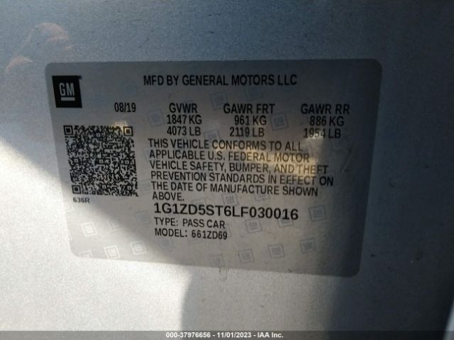 Photo 8 VIN: 1G1ZD5ST6LF030016 - CHEVROLET MALIBU 