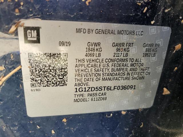 Photo 9 VIN: 1G1ZD5ST6LF036091 - CHEVROLET MALIBU LT 