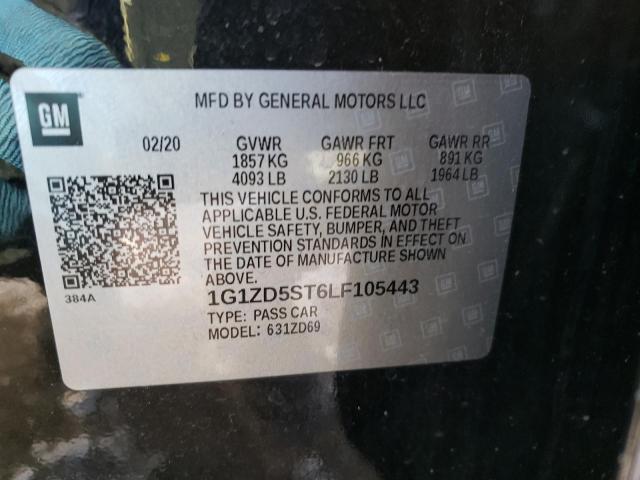 Photo 11 VIN: 1G1ZD5ST6LF105443 - CHEVROLET MALIBU LT 