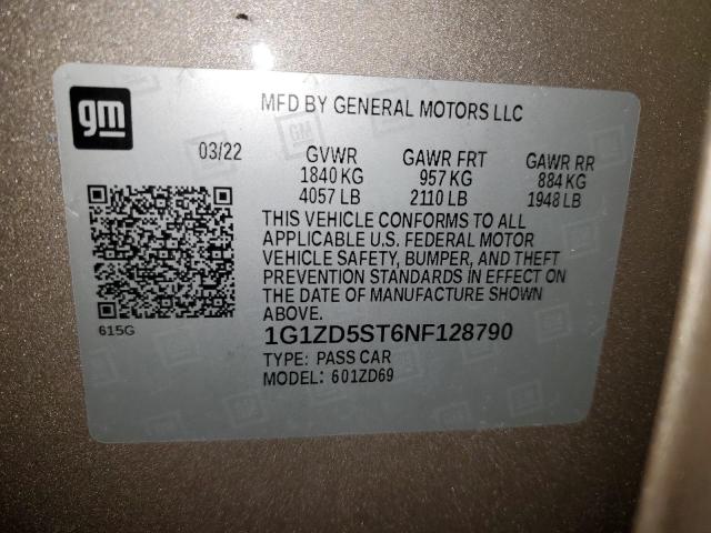 Photo 11 VIN: 1G1ZD5ST6NF128790 - CHEVROLET MALIBU 