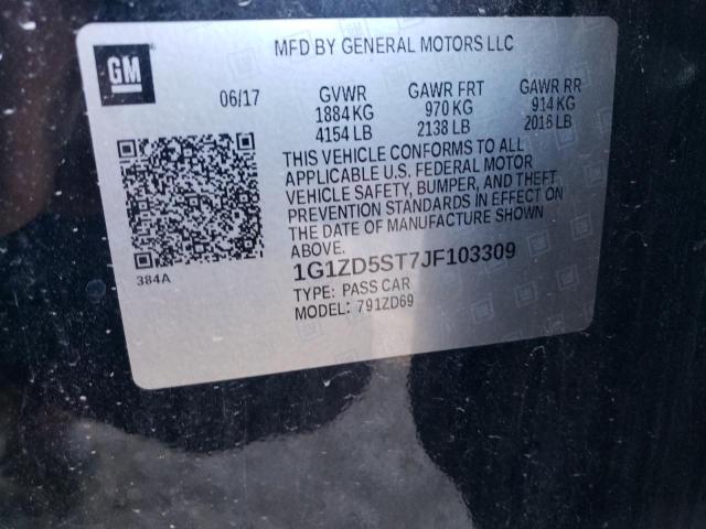 Photo 12 VIN: 1G1ZD5ST7JF103309 - CHEVROLET MALIBU LT 