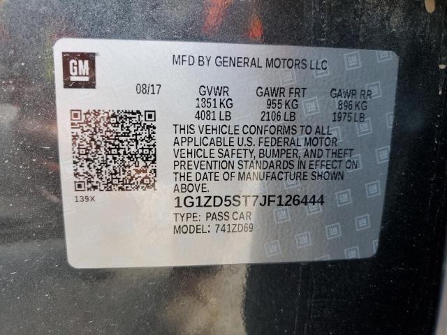 Photo 11 VIN: 1G1ZD5ST7JF126444 - CHEVROLET MALIBU 