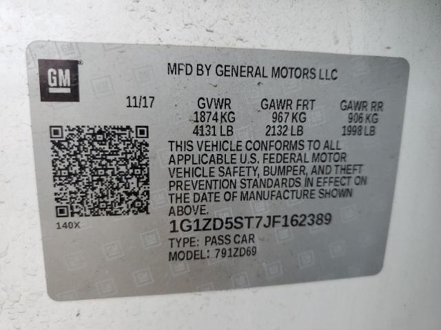 Photo 11 VIN: 1G1ZD5ST7JF162389 - CHEVROLET MALIBU 