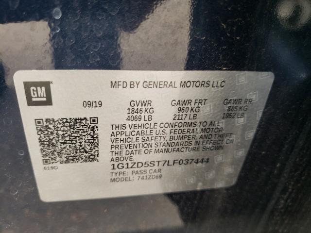 Photo 9 VIN: 1G1ZD5ST7LF037444 - CHEVROLET MALIBU LT 