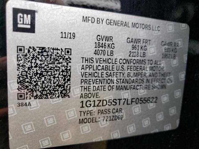 Photo 9 VIN: 1G1ZD5ST7LF055622 - CHEVROLET MALIBU LT 