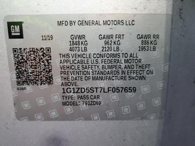 Photo 11 VIN: 1G1ZD5ST7LF057659 - CHEVROLET MALIBU LT 