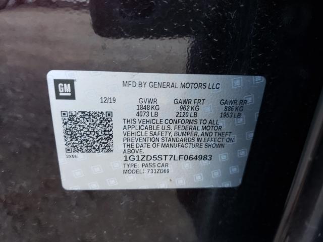 Photo 9 VIN: 1G1ZD5ST7LF064983 - CHEVROLET MALIBU LT 