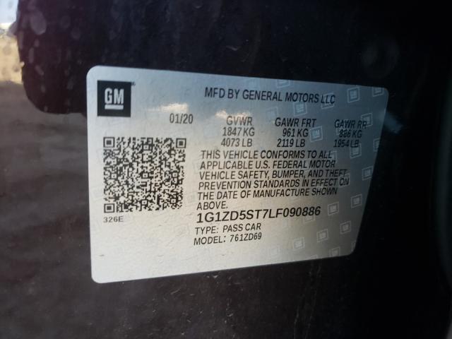 Photo 9 VIN: 1G1ZD5ST7LF090886 - CHEVROLET MALIBU LT 