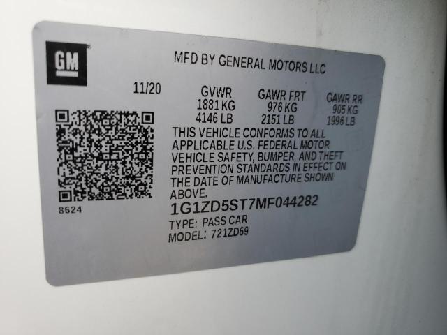 Photo 11 VIN: 1G1ZD5ST7MF044282 - CHEVROLET MALIBU 