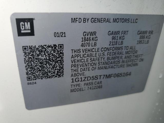 Photo 11 VIN: 1G1ZD5ST7MF065164 - CHEVROLET MALIBU LT 