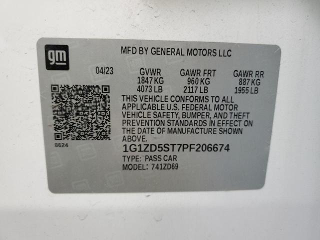 Photo 12 VIN: 1G1ZD5ST7PF206674 - CHEVROLET MALIBU LT 