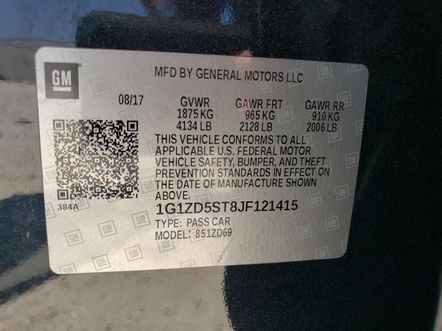 Photo 11 VIN: 1G1ZD5ST8JF121415 - CHEVROLET MALIBU 