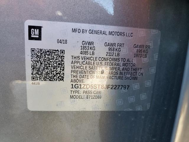 Photo 11 VIN: 1G1ZD5ST8JF227797 - CHEVROLET MALIBU 