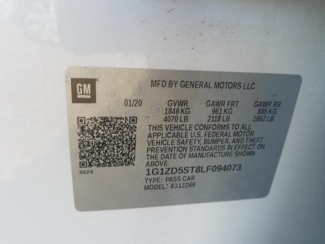 Photo 9 VIN: 1G1ZD5ST8LF094073 - CHEVROLET MALIBU LT 