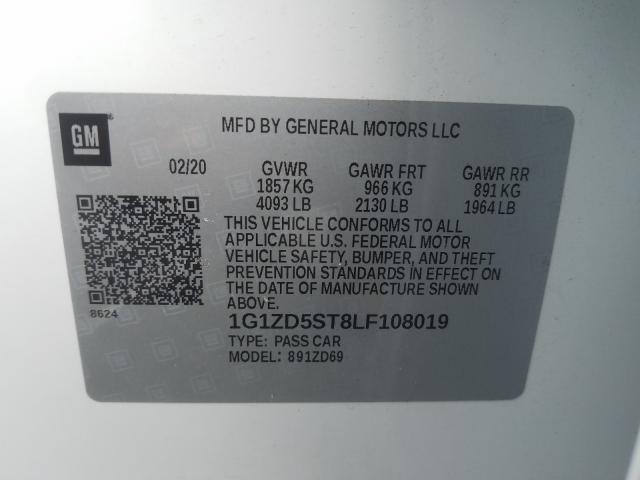 Photo 9 VIN: 1G1ZD5ST8LF108019 - CHEVROLET MALIBU 