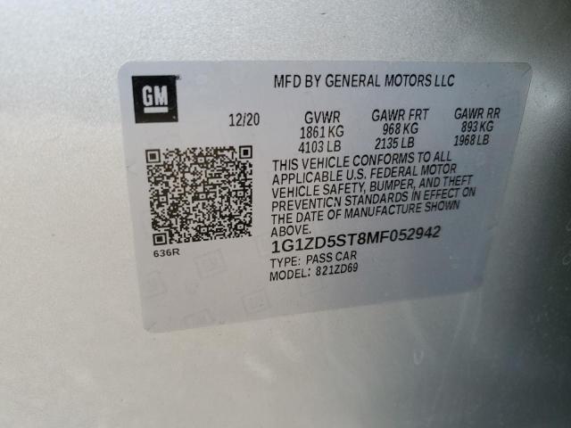 Photo 11 VIN: 1G1ZD5ST8MF052942 - CHEVROLET MALIBU LT 