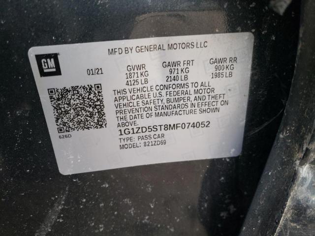 Photo 11 VIN: 1G1ZD5ST8MF074052 - CHEVROLET MALIBU 